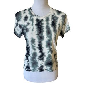 Lululemon Train to Be Short Sleeve Shibori Tie Dye Shirt Deep Coal